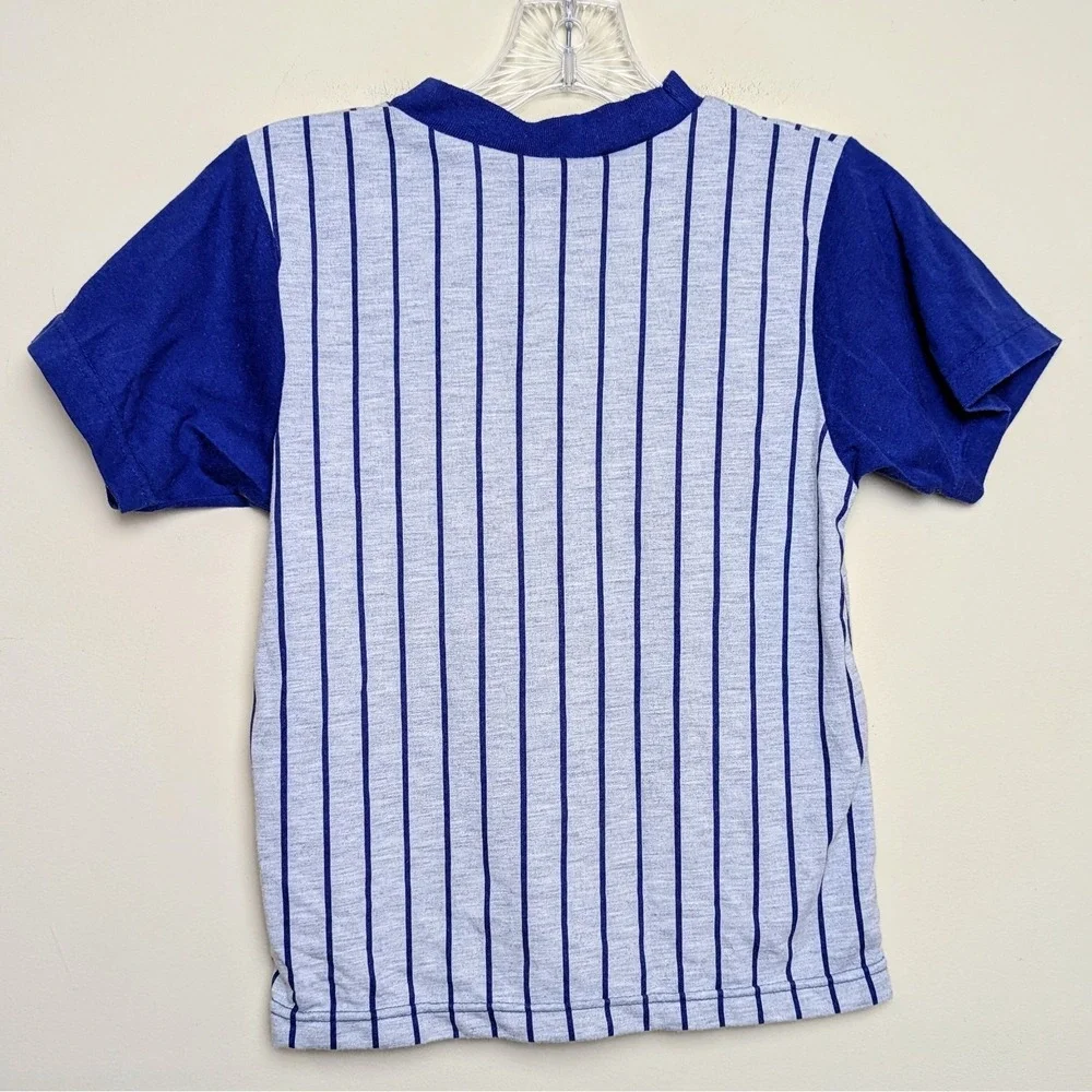 Vintage Baseball‎ Pinstripe All Star Slugger Embroidered 90s Shirt Youth 8-10